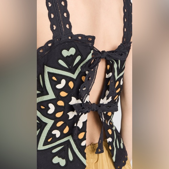 NEW with tags Sea New York kaia kaleidoscope applique tank top in Sage Sz XXS - Picture 3 of 11